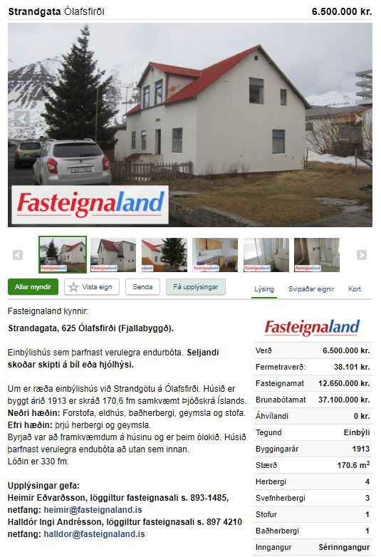 Lægsta fermetraverðið